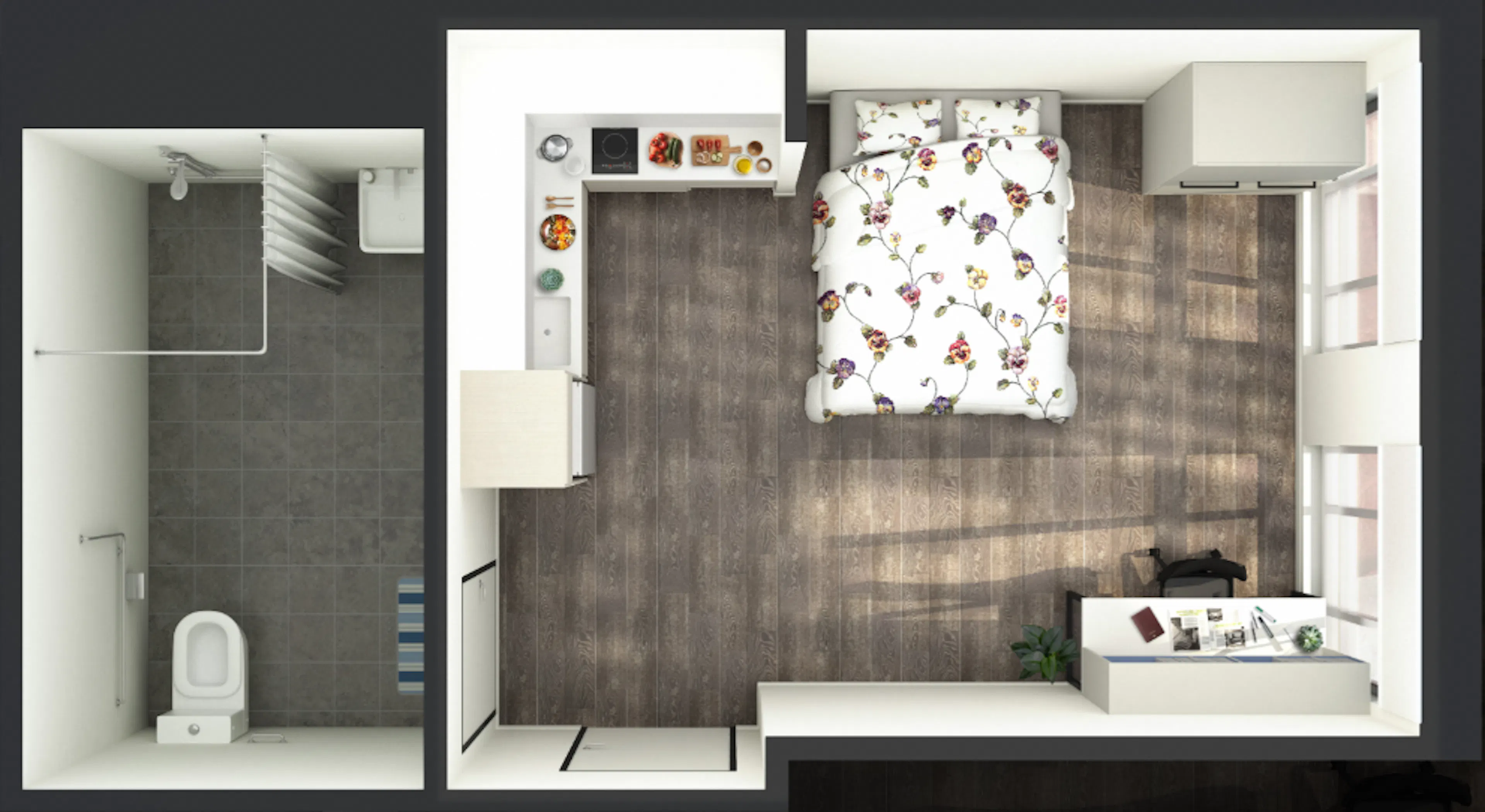 Studio Deluxe - High Floor FLOOR_PLAN 1