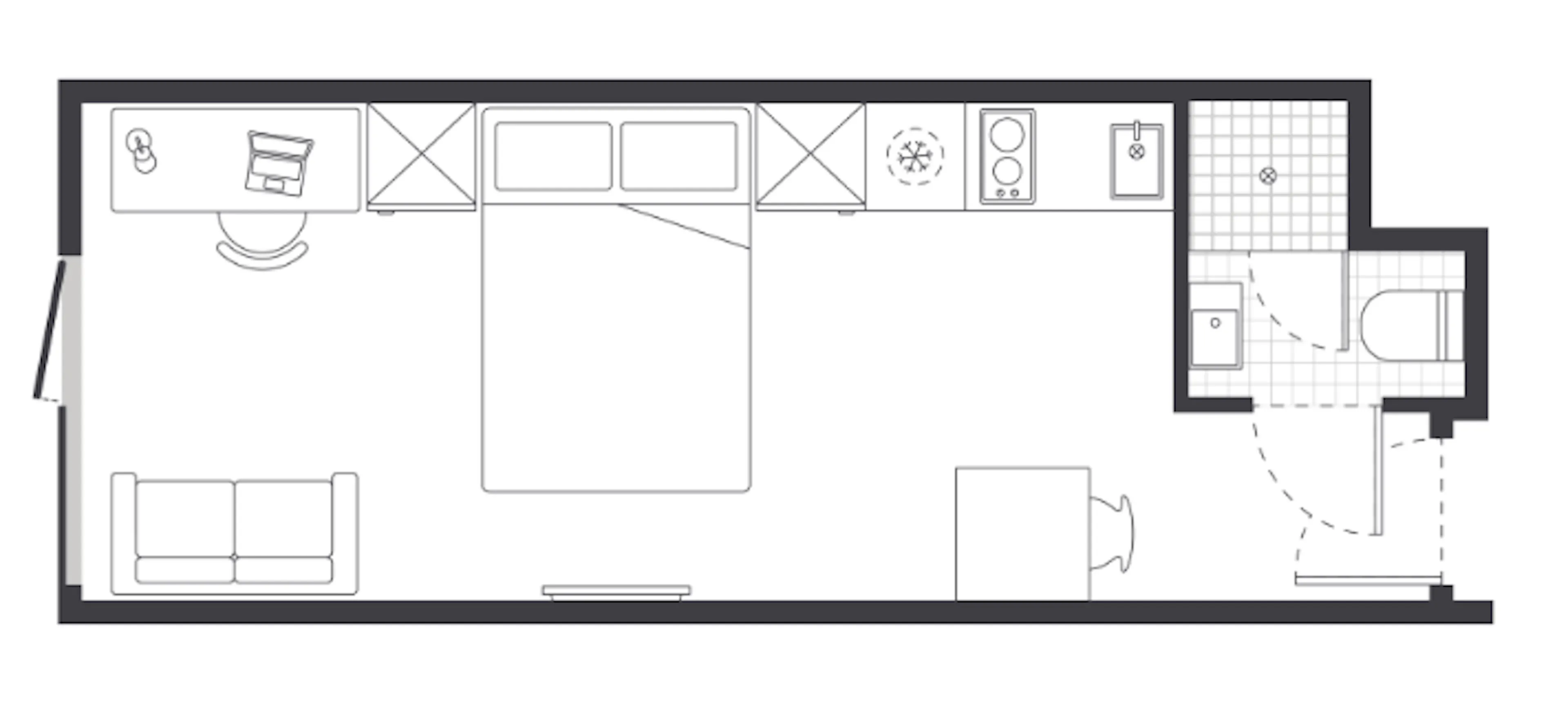 Superior Studio Apartment FLOOR_PLAN 4
