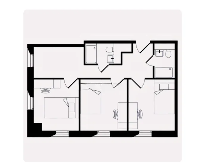 3 Bed Apartment Penthouse
