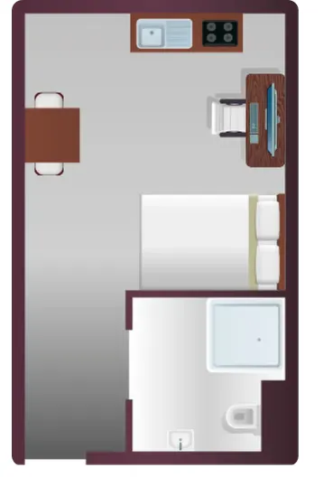 Premium Studio With Wet Room
